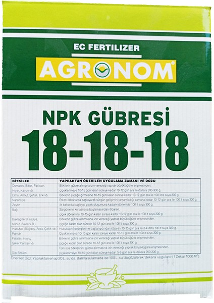 Agronom 18-18-18 Harmanlanmış 1 kg