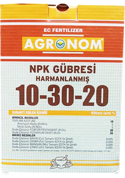 Npk Gübresi Harmanlanmış 10-30-20