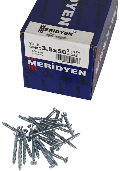 Sunta Vidası 3.5 x 50 mm 500 Adet