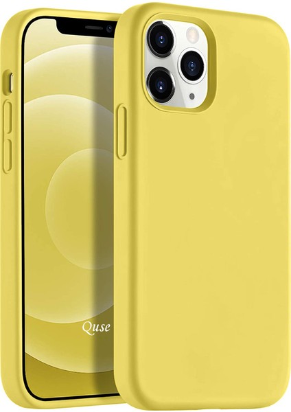 Apple iPhone 12 Pro (6.1'') Soft Touch Liquid Silikon Kılıf Sarı
