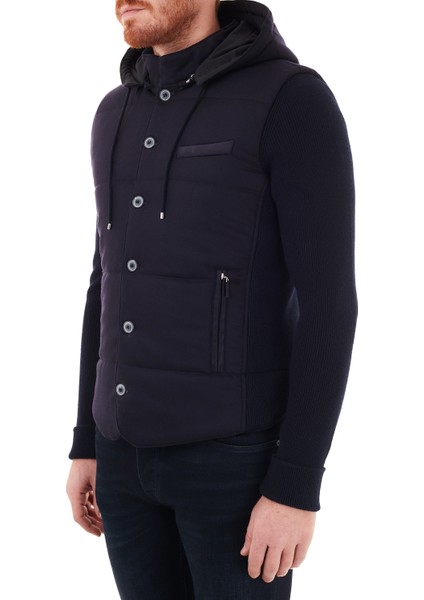 Kapüşonlu Cepli Yünlü Mont Erkek Mont 23191 51303 598