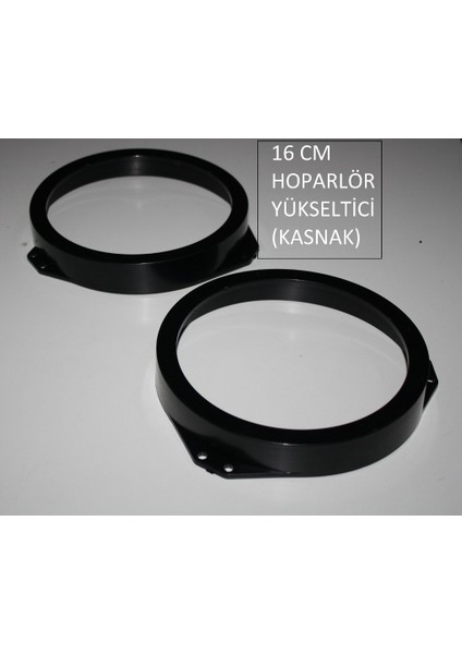 16 cm Yuvarlak Hoparlör Yükseltici-Plastik Kasnak 2 Adet