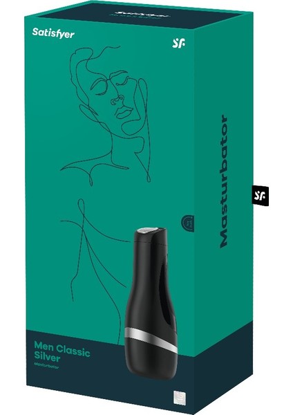 Men Classic Silver Ultra Gerçekçi Mastürbatör