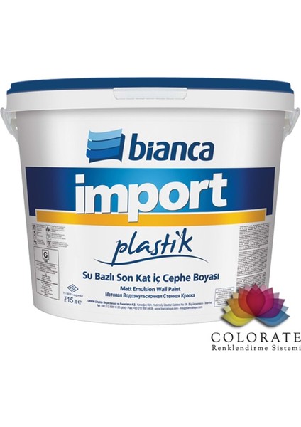 Import Plastik - 0800 / Siyah Iç Cephe Boyası 0,75 lt