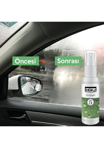 Hgkj 5 20 ml Buğu Önleyici Buhar Engelleyici Araba Cam Temizleyici Anti Fog Agent AL-33364