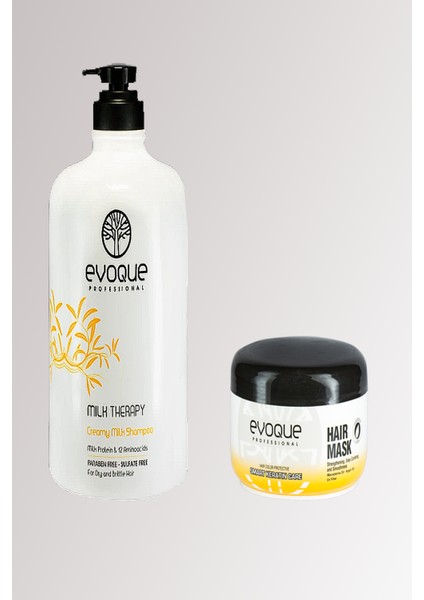 Milk Therapy Sülfatsız Şampuan 1000 ml + Professıonal Smart Keratin Serisi Keratin Bakım Maskesi 500 ml