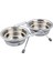Trixie Mama Su Kabı, Tıkırtısız, Paslanmaz Çelik, 2 x 0,25 Lt/ø 11 Cm, Gri 1