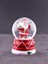Noel Baba Hediye Torbası Temalı Mini Boy Işıklı Yılbaşı Kar Küresi 6.5 cm B 1