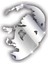 3D Metal Sticker Siluet 7 x 5 cm 1