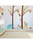 Kt Decoration Maymunlar ve Sevimli Hayvanlar Bebek ve Çocuk Odası Pvc Duvar Sticker 2
