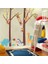 Kt Decoration Maymunlar ve Sevimli Hayvanlar Bebek ve Çocuk Odası Pvc Duvar Sticker 3