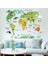 Kt Decoration Çocuk Odası Dekoru Hayvanlı Dünya Haritası Atlas Kendinden Yapışkanlı Pvc Duvar Sticker 2