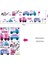 Kt Decoration Pembe Mavi Araçlar Bebek ve Çocuk Odası Duvar Dekorasyonu Duvar Sticker 5
