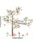 Kt Decoration Ağaç Baykuşlar Çiçekler Renkli Bebek ve Çocuk Odası Pvc Duvar Sticker 5