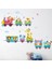 Kt Decoration Neşeli Hayvanlar Treni Çocuk Bebek Odası Pvc Duvar Sticker 1