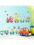Kt Decoration Neşeli Hayvanlar Treni Çocuk Bebek Odası Pvc Duvar Sticker 4