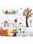 Kt Decoration Renkli Ağaç ve Baykuşlar Bebek ve Çocuk Odası Pvc Duvar Sticker 3