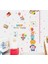 Kt Decoration Neşeli Hayvanlar Çocuk ve Bebek Odası Büyüme Ölçer Pvc Duvar Sticker 1