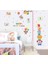 Kt Decoration Neşeli Hayvanlar Çocuk ve Bebek Odası Büyüme Ölçer Pvc Duvar Sticker 3