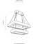 AV-1573-BSY-60X30-DD Siyah Boyalı Modern Avize LED Metal Pleksi 60x35cm 7