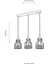 AV-1584-3Y-BSY Siyah Boyalı Modern Avize E27 Metal Jüt Halat 55x15cm 6
