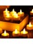 Tealight Işıklı Dumansız Sarı LED Pilli Mum 12 Adet Pil Dahil 1