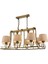 AV-1597-8ES-YM Eskitme Kaplama Modern Avize E27 Metal Cam Kumaş 92x55cm 5