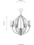 AV-1660-6BSY Siyah Boyalı Modern Avize E27 Metal Cam 58cm 6