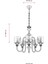 AV-4161-5E Eskitme Kaplama Modern Avize E27 Metal Cam 62cm 6