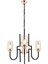 AV-4163-3BSY Siyah Boyalı Modern Avize E27 Metal Cam 62cm 5