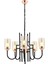 AV-4163-5BSY Siyah Boyalı Modern Avize E27 Metal Cam 62cm 4