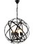 AV-4183-6BSY Siyah Boyalı Modern Avize E14 Metal 50cm 5
