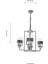 AV-4196-3E Eskitme Kaplama Modern Avize E27 Metal Cam 56cm 6