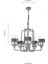 AV-4196-5E Eskitme Kaplama Modern Avize E27 Metal Cam 56cm 6