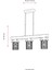AV-60002-3EY Eskitme Kaplama Modern Avize E27 Metal Ahşap Cam 75x15cm 5