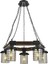 AV-60002-5ET Eskitme Kaplama Modern Avize E27 Metal Ahşap Cam 50cm 4