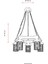 AV-60002-5ET Eskitme Kaplama Modern Avize E27 Metal Ahşap Cam 50cm 6