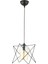 AV-65076-BSY Siyah Boyalı Modern Avize E27 Metal Cam 20x20cm 4