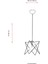 AV-65076-BSY Siyah Boyalı Modern Avize E27 Metal Cam 20x20cm 5