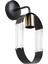 AP-65185-1BSY Siyah Boyalı Aplik E27 Metal Cam 12x8cm 3