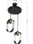 AV-65185-2T-BSY Siyah Boyalı Modern Avize E27 Metal Cam 25cm 4