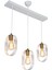 AV-65185-3Y-BBY Beyaz Boyalı Modern Avize E27 Metal Cam 50x12cm 2