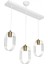 AV-65185-3Y-BBY Beyaz Boyalı Modern Avize E27 Metal Cam 50x12cm 3