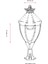 BSU-68001-SOP Sarı/Siyah Boyalı Dış Mekan Aydınlatma E27 Aluminyum Polikarbon Cam 45cm 3