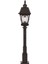 BSU-68040-BSY-M3-OP Siyah Boyalı Dış Mekan Aydınlatma E27 Aluminyum Cam 23cm 2