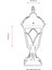 BSU-68043-BSY-KOP Siyah Boyalı Dış Mekan Aydınlatma E27 Aluminyum Cam 23cm 3