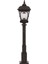 BSU-68044-BSY-M2-OP Siyah Boyalı Dış Mekan Aydınlatma E27 Aluminyum Cam 23cm 2