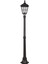 BSU-68046-BSY-BOP Siyah Boyalı Dış Mekan Aydınlatma E27 Aluminyum Döküm Dip Cam 23cm 2