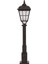 BSU-68046-BSY-M3-OP Siyah Boyalı Dış Mekan Aydınlatma E27 Aluminyum Cam 23cm 2