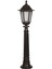 BSU-68054-BSY-M1-BOP Siyah Boyalı Dış Mekan Aydınlatma E27 Aluminyum Polikarbon Cam 27cm 2